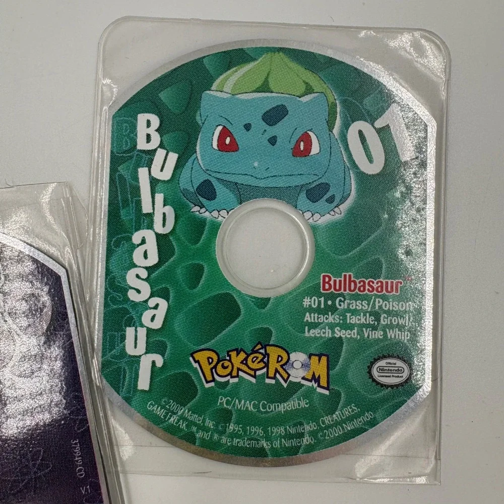 Nintendo PokeROM Mini‎ CD-ROM Bulbasaur Mewtwo Lot 2000
